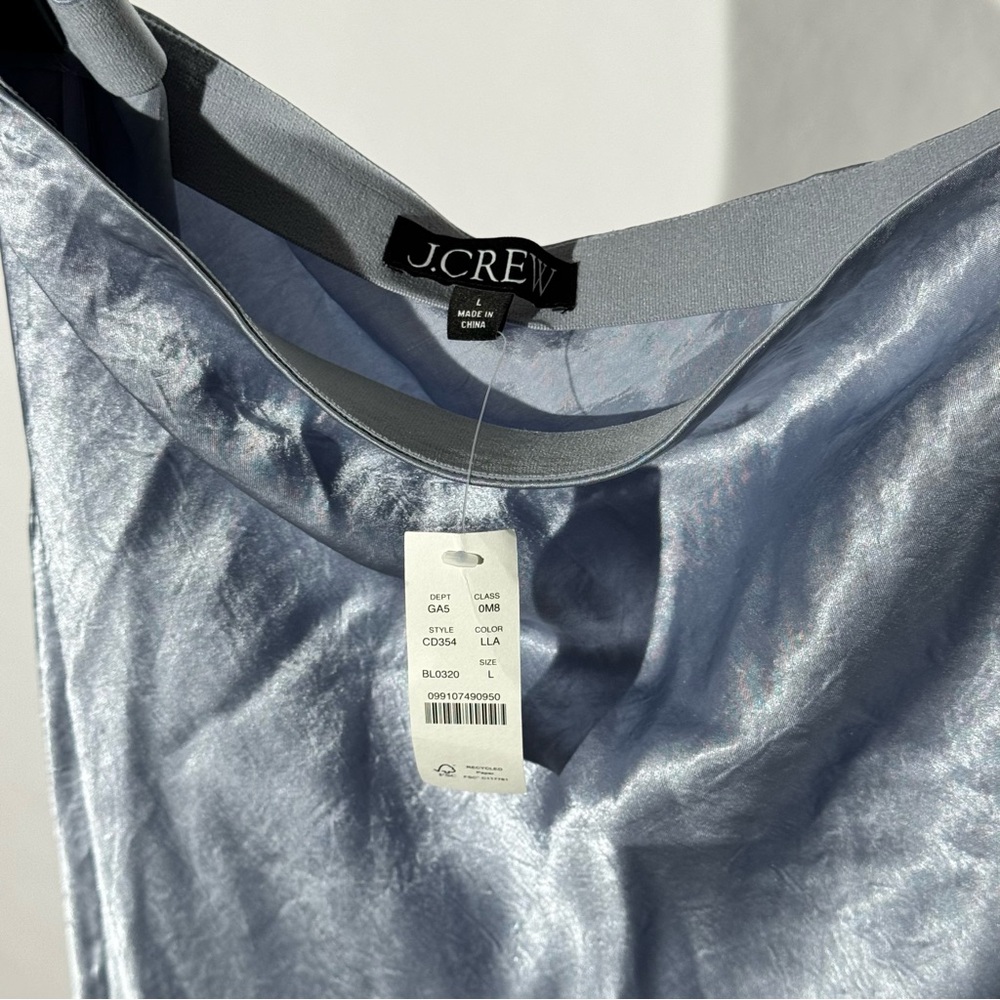 J. Crew Shimmering Silver Skirt - Picture 2 of 3